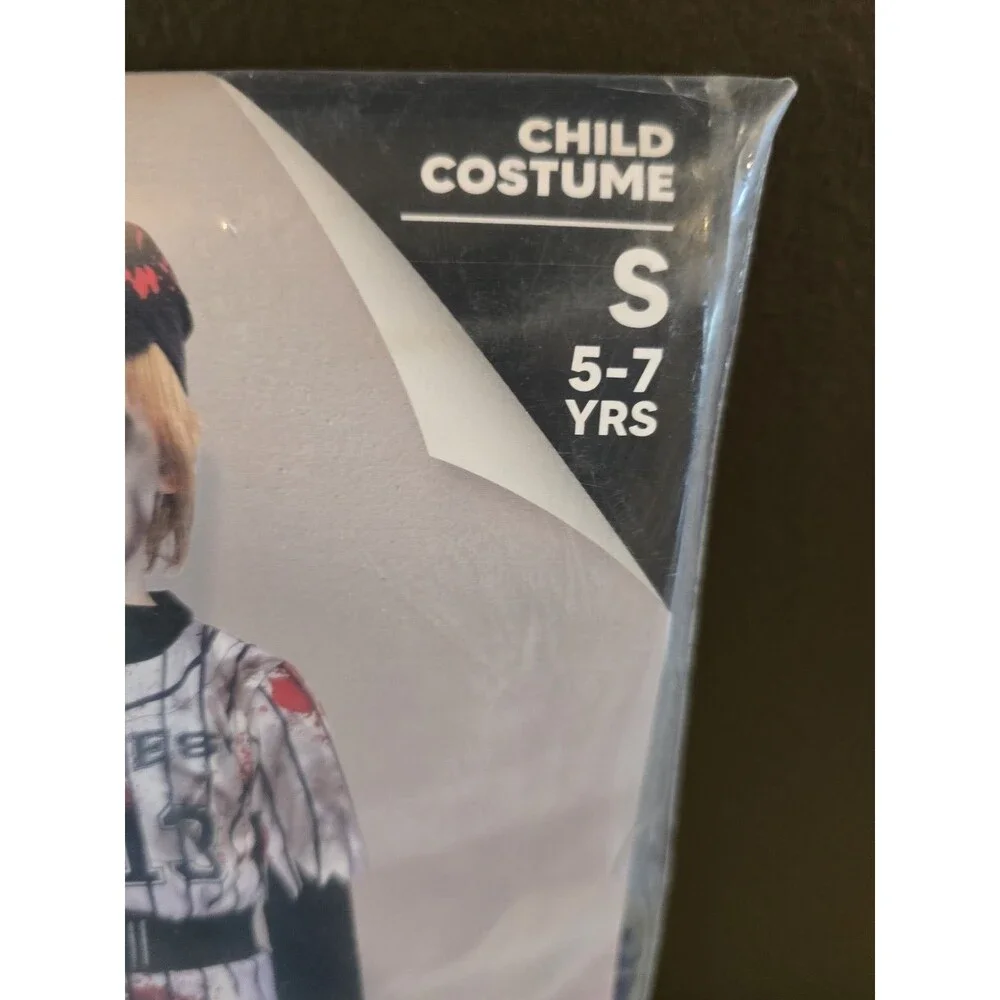 Spooktacular Zombie Baseball Halloween Costume Small 5-7 Years 5 6 7 New C15